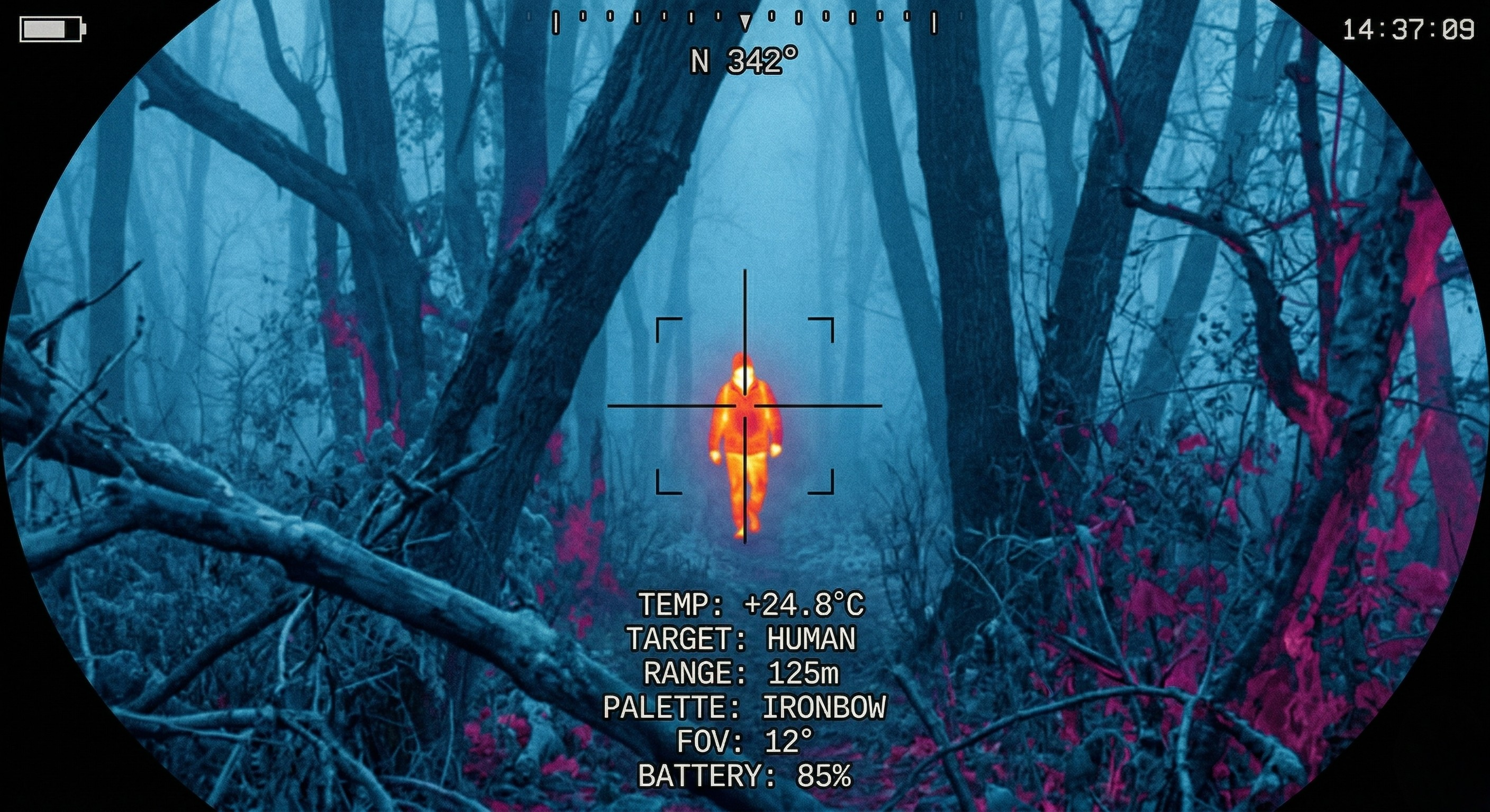NETD thermal imaging for Search and Rescue through dense canopy